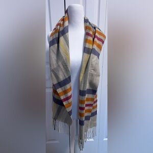 Cashmink Striped Multi Colored Soft Scarf